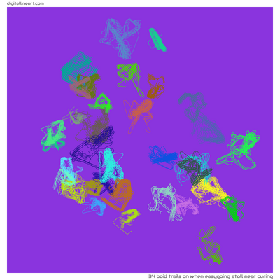 When Easygoing Atoll near Curing — 34 boid trails