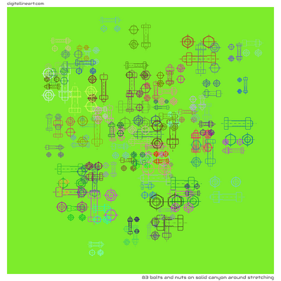 Solid Canyon Around Stretching — 83 bolts and nuts