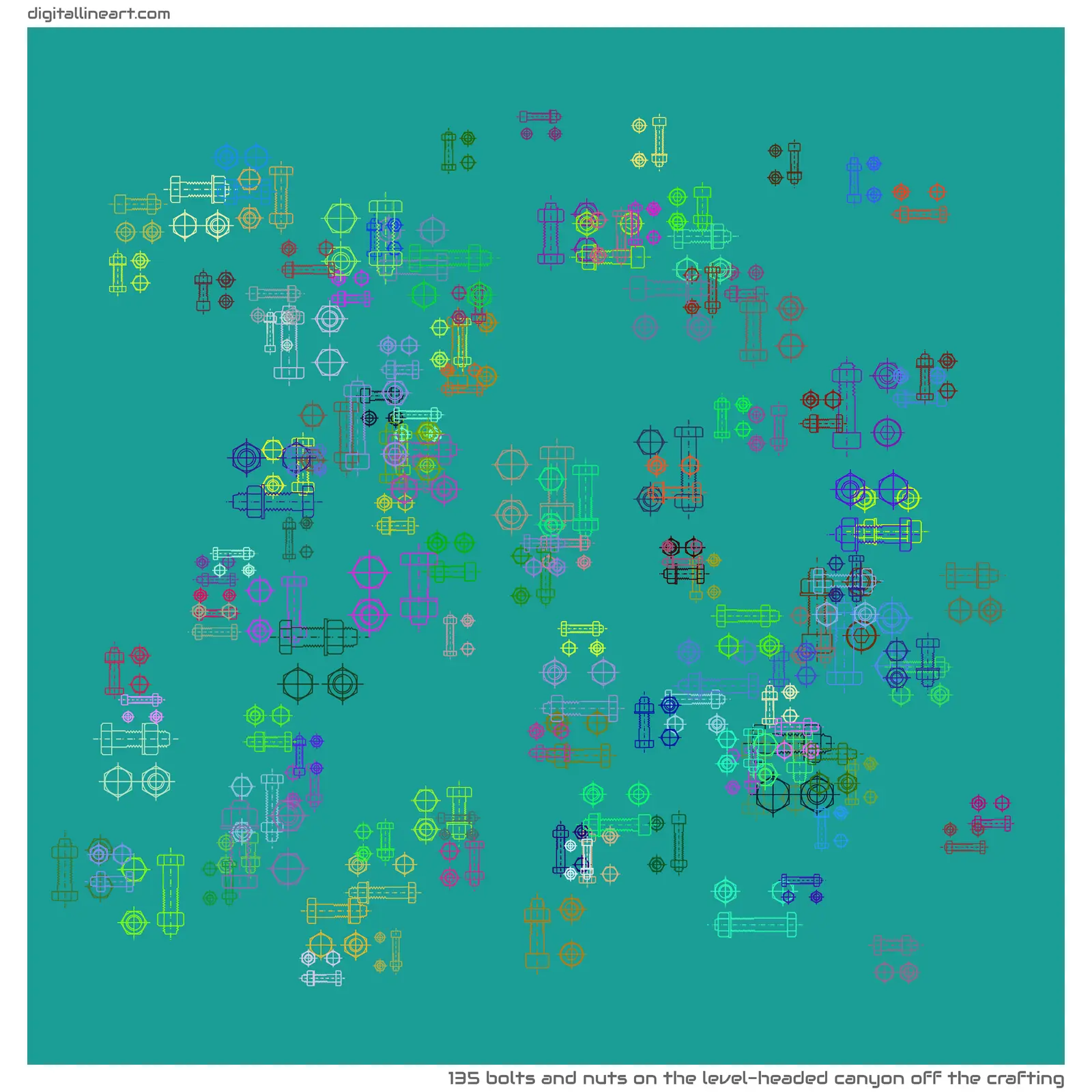 The Level-headed Canyon off the Crafting — 135 bolts and nuts
