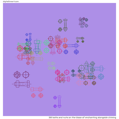 The Blaze of Enchanting alongside Chiming — 30 bolts and nuts