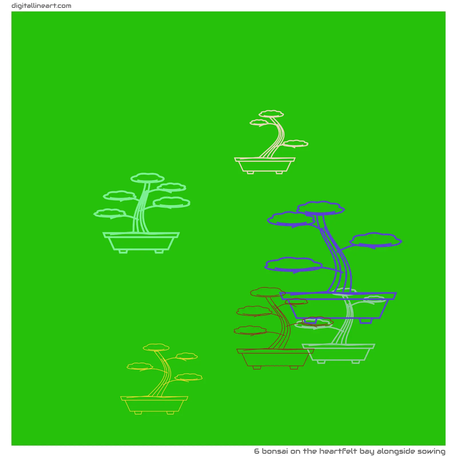 The Heartfelt Bay alongside Sowing — Bonsai, 6 elements