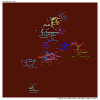 The Brine of Cursed upon Rending — Bonsai, 18 elements