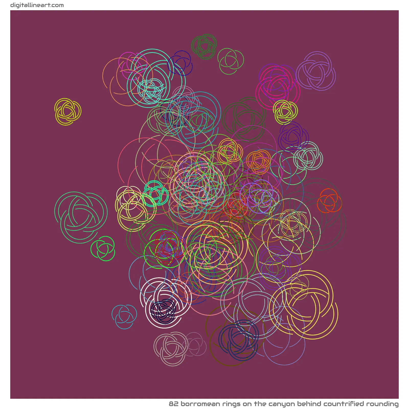 The Canyon behind Countrified Rounding — 82 Borromean rings