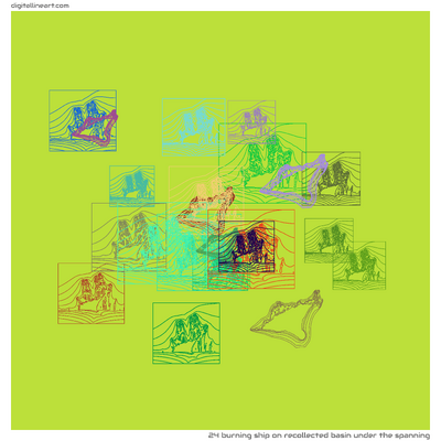 Recollected Basin under the Spanning — Burning Ship, 24 elements
