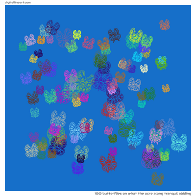 What the Acre along Tranquil Abiding — 100 butterflies