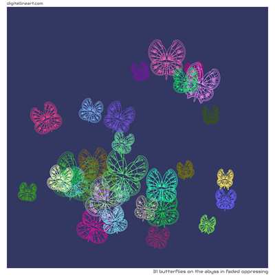 The Abyss in Faded Oppressing — 31 butterflies