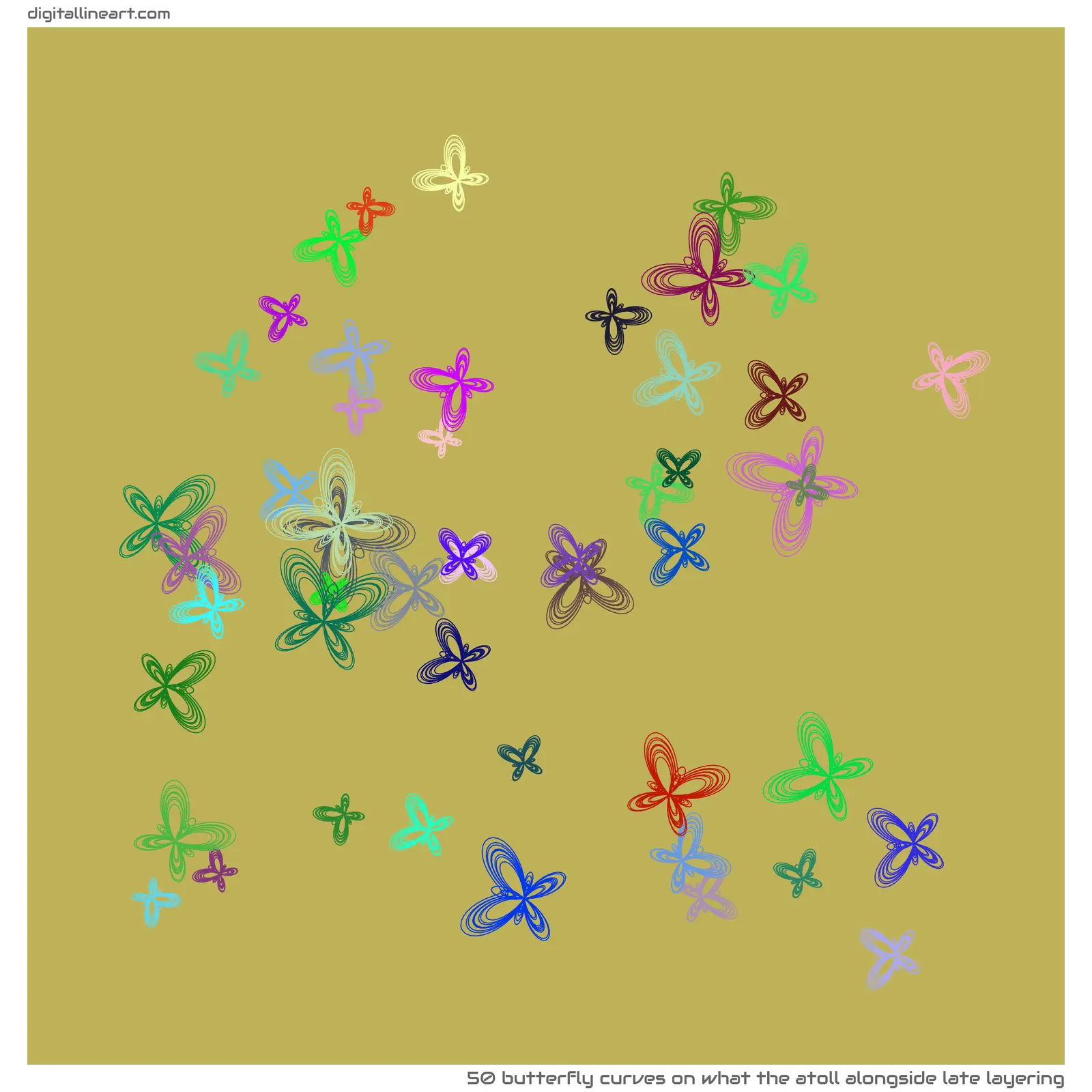 What the Atoll alongside Late Layering — 50 butterfly curves