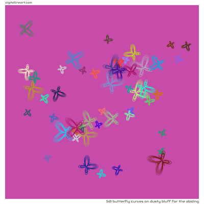Dusty Bluff for the Abiding — 50 butterfly curves