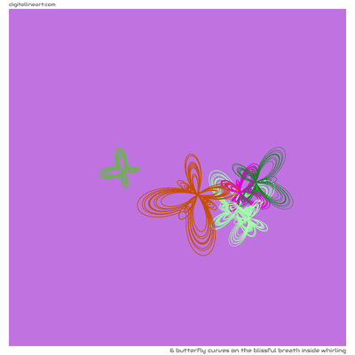 The Blissful Breath Inside Whirling — 6 butterfly curves