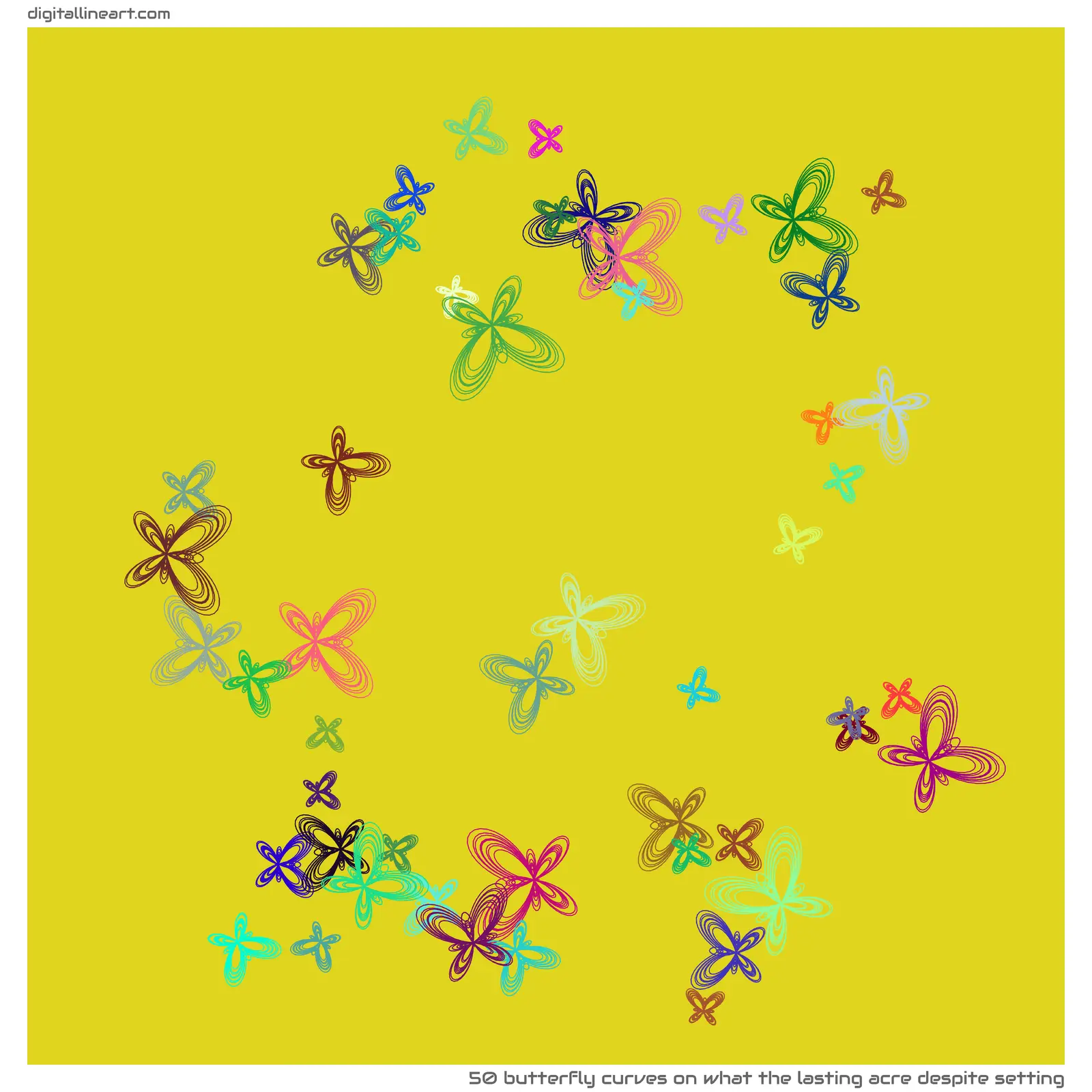 What the Lasting Acre despite Setting — 50 butterfly curves