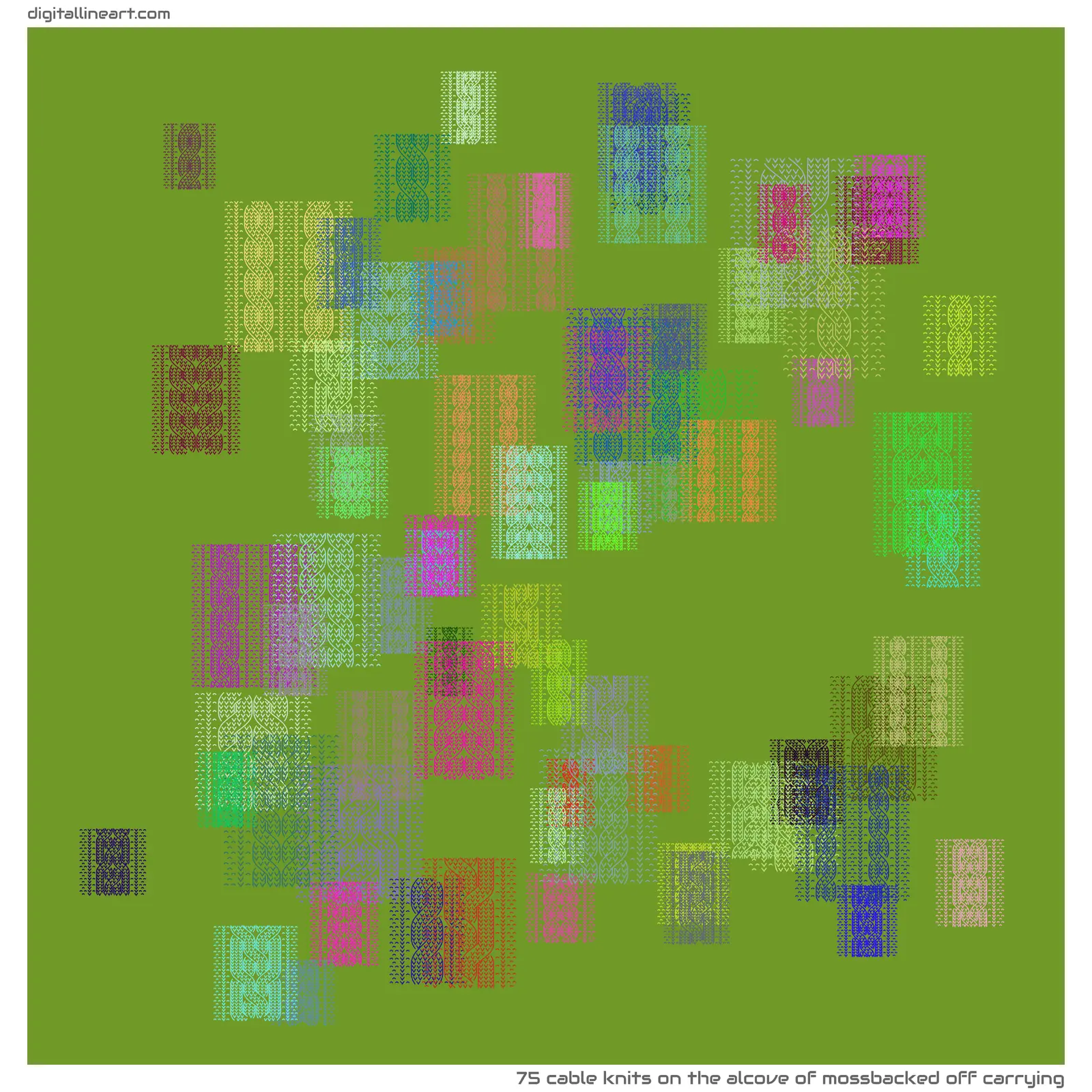 The Alcove of Mossbacked off Carrying — 75 cable knits