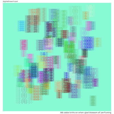 When Glad Blossom of Perfuming — 88 cable knits