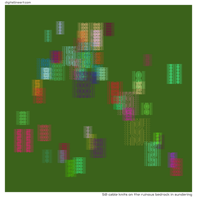 The Ruinous Bedrock in Sundering — 50 cable knits