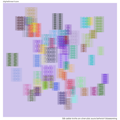Cherubic Aura betwixt Blossoming — 58 cable knits