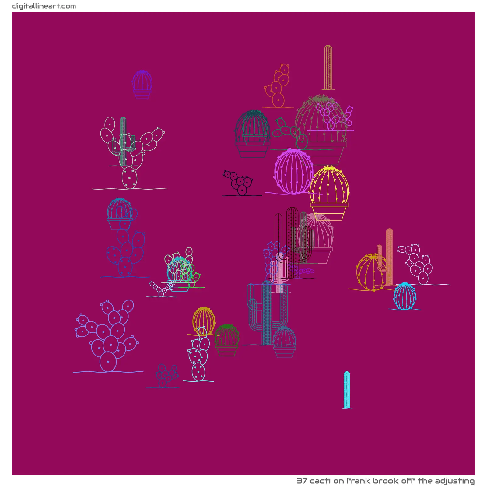 Frank Brook off the Adjusting — Cacti, 37 elements