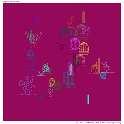 Frank Brook off the Adjusting — Cacti, 37 elements