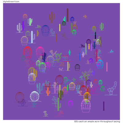 Ample Acre throughout Lacing — Cacti, 125 elements
