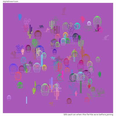 When the Fertile Acre before Joining — Cacti, 129 elements