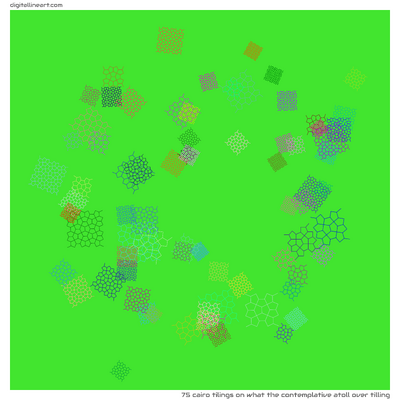 What the Contemplative Atoll over Tilling — 75 Cairo tilings