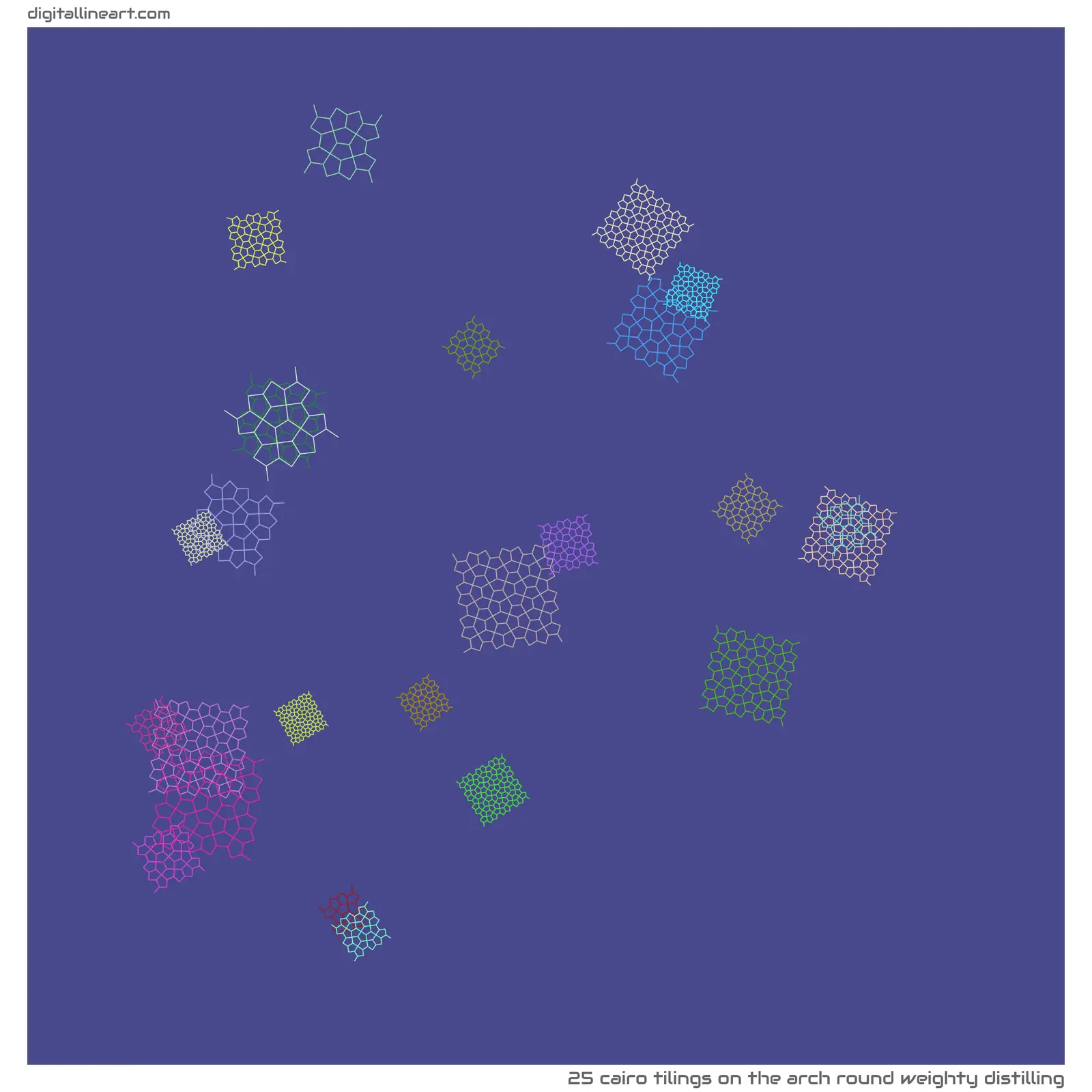 The Arch round Weighty Distilling — 25 Cairo tilings