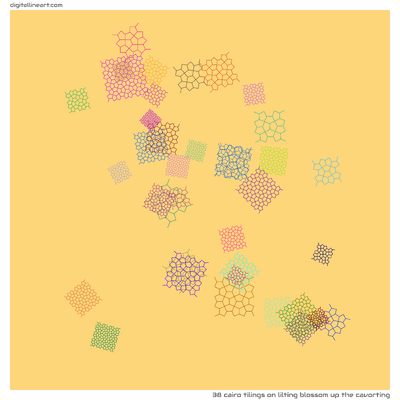 Lilting Blossom up the Cavorting — 38 Cairo tilings