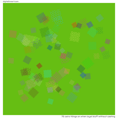When Loyal Bluff without Casting — 75 Cairo tilings