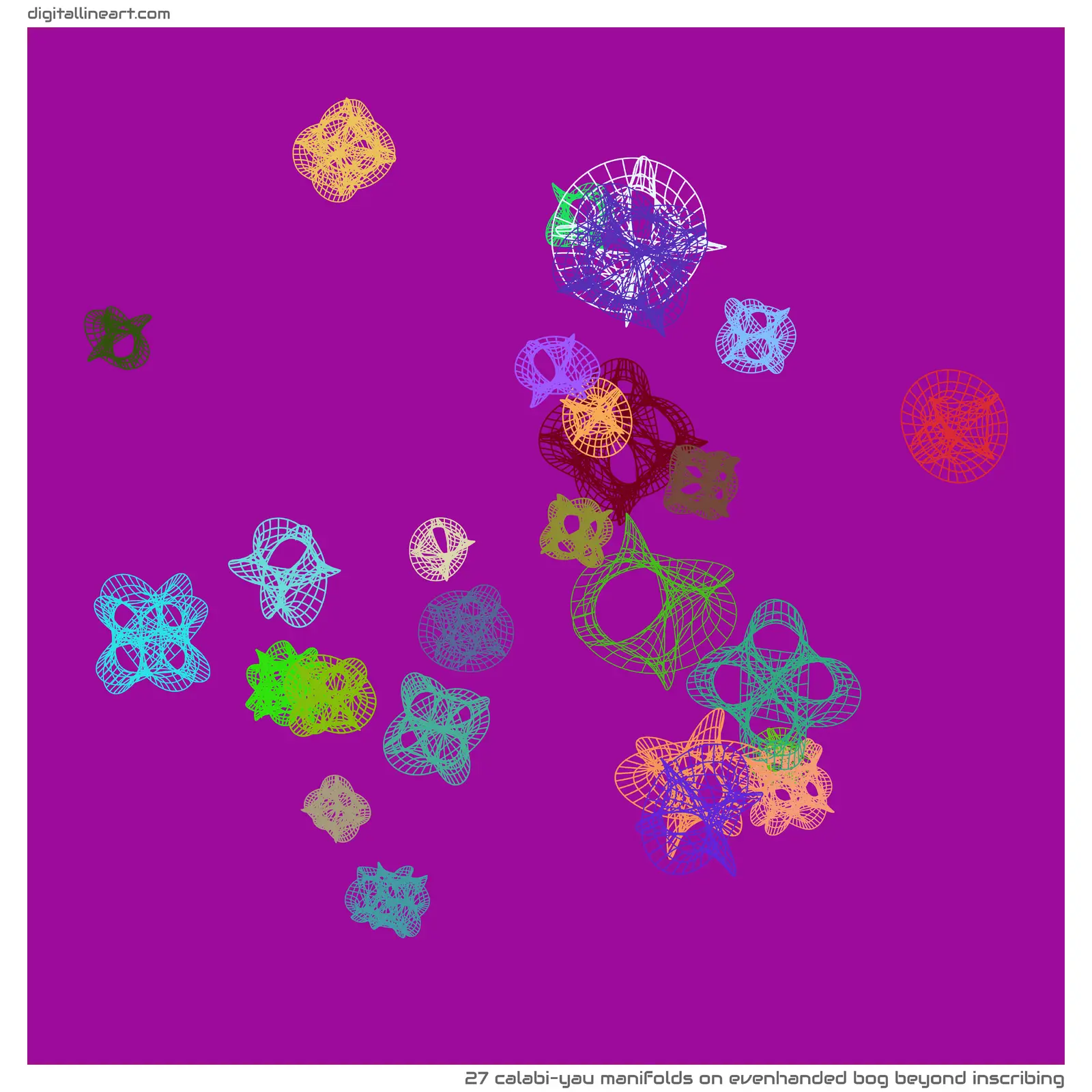 Evenhanded Bog beyond Inscribing — 27 calabi–yau manifolds