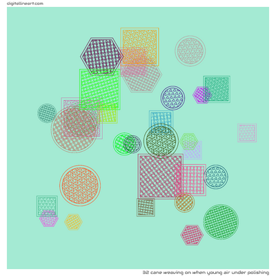 When Young Air under Polishing — Cane weaving, 32 elements