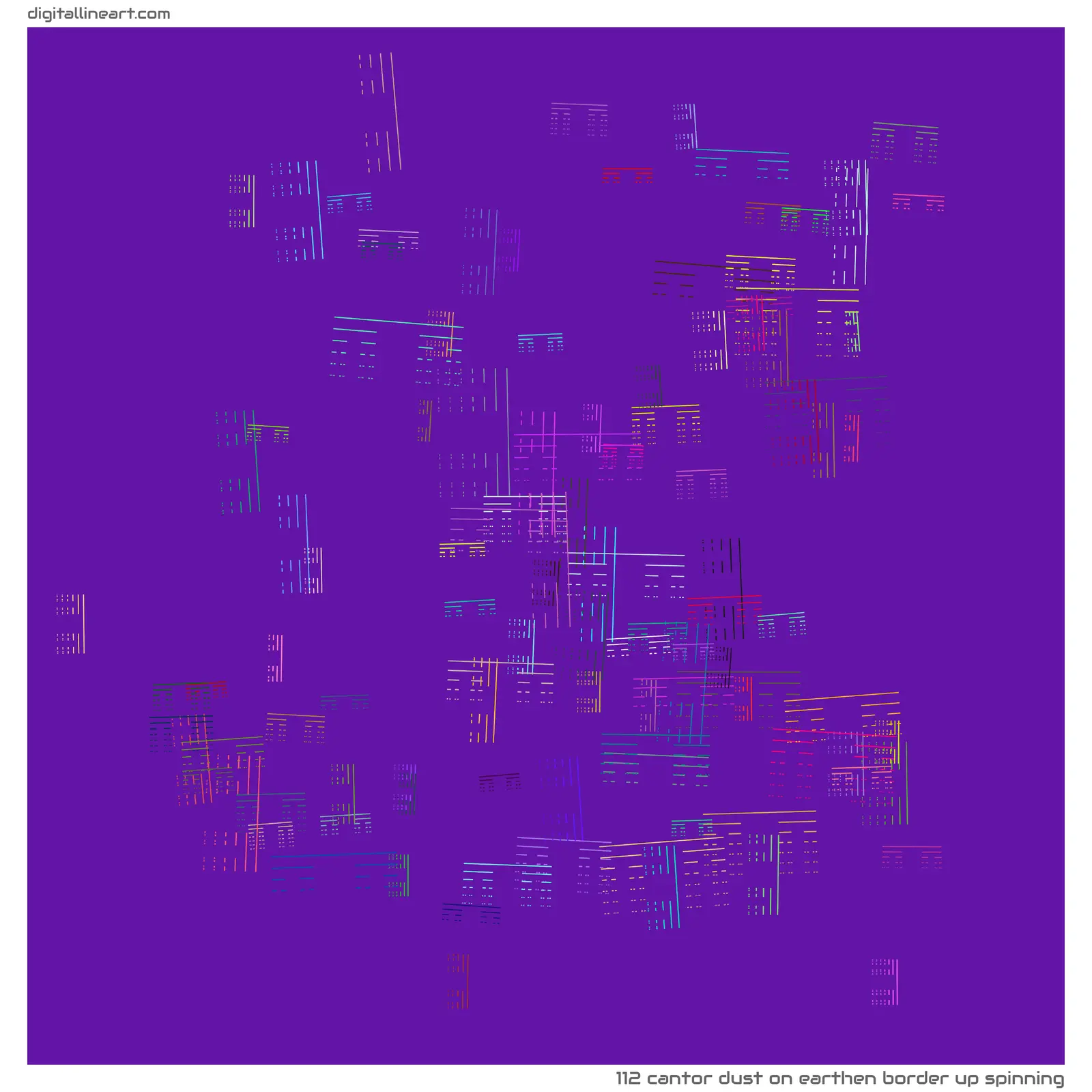 Earthen Border up Spinning — Cantor Dust, 112 elements