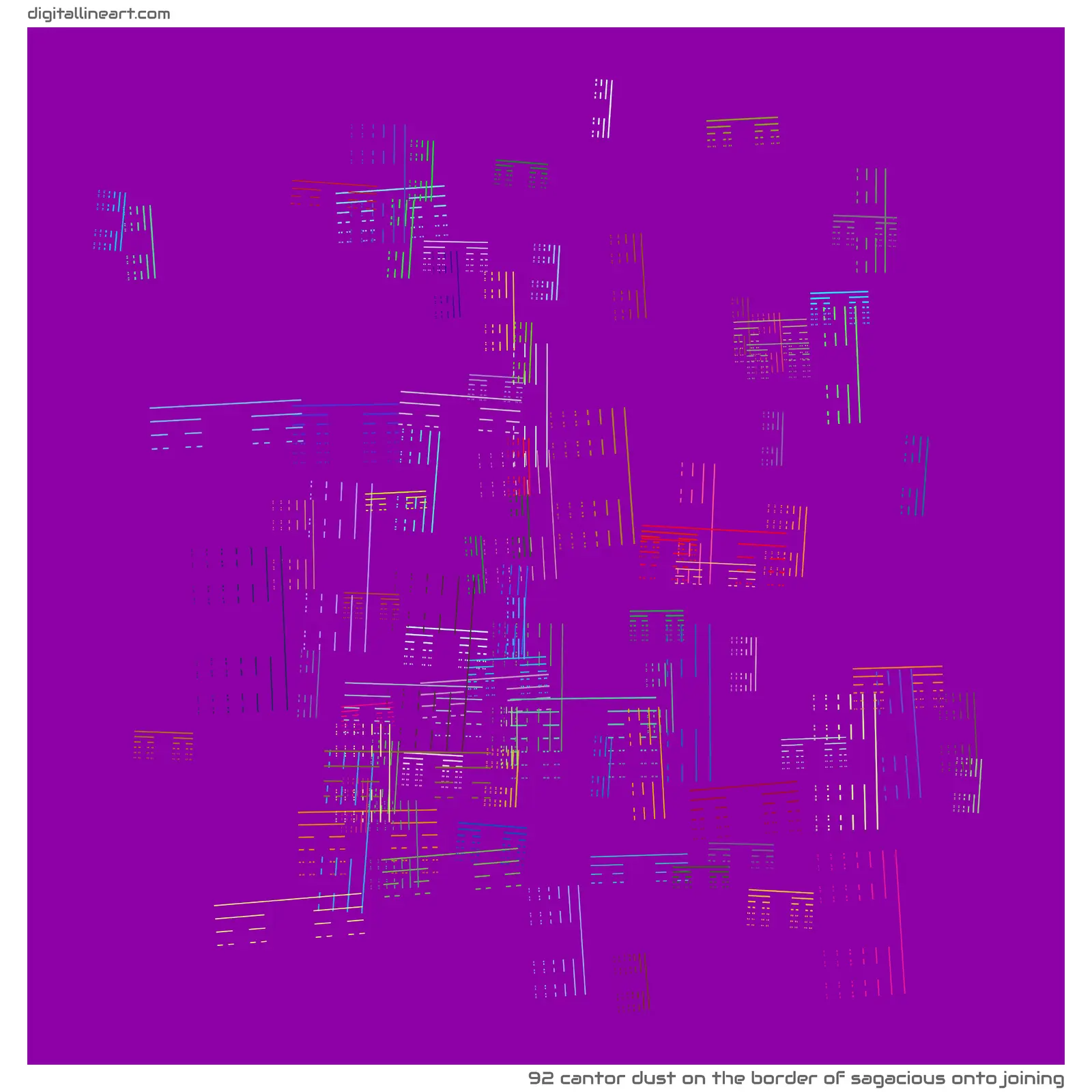 The Border of Sagacious onto Joining — Cantor Dust, 92 elements