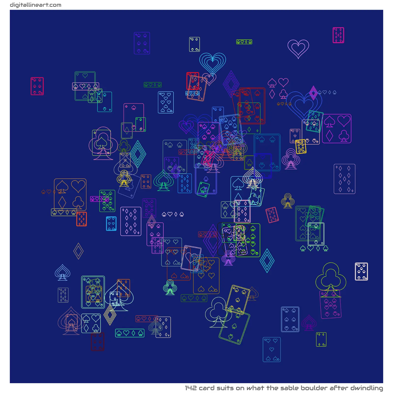 What the Sable Boulder after Dwindling — 142 card suits