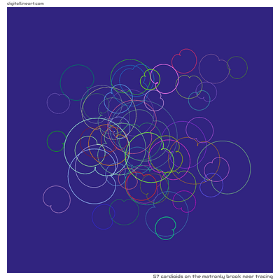 The Matronly Brook near Tracing — 57 cardioids