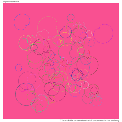 Constant Atoll underneath the Arching — 77 cardioids