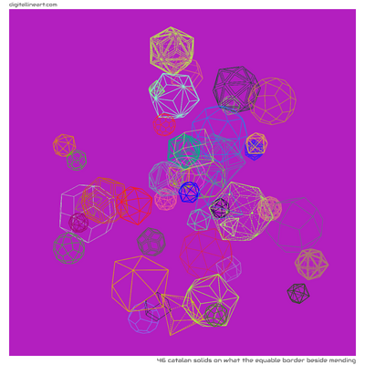 What the Equable Border beside Mending — 46 catalan solids