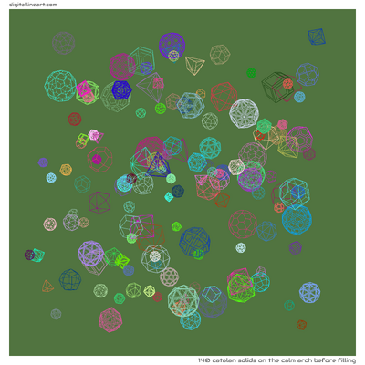 The Calm Arch before Filling — 140 catalan solids