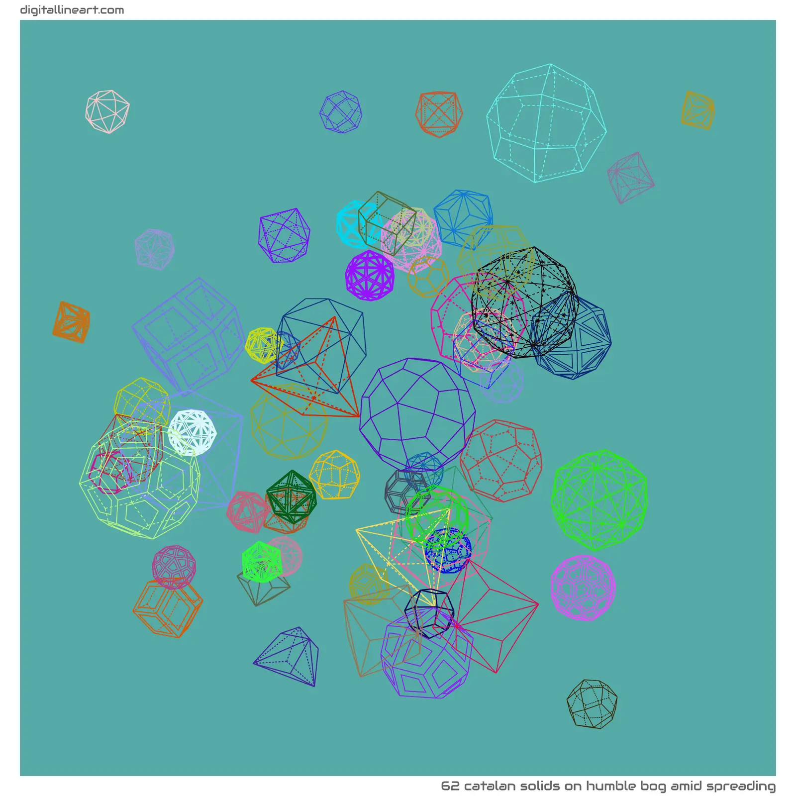 Humble Bog amid Spreading — 62 catalan solids