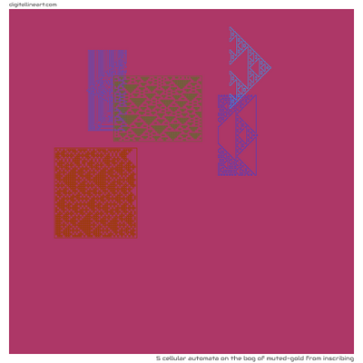 The Bog of Muted-gold from Inscribing — Cellular Automata, 5 elements