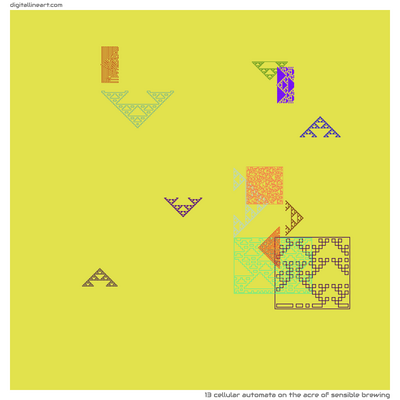 The Acre of Sensible Brewing — Cellular Automata, 13 elements