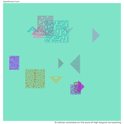 The Aura of High beyond Coruscating — Cellular Automata, 15 elements