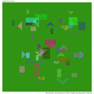 What Lingering Bay past Closing — Cellular Automata, 48 elements