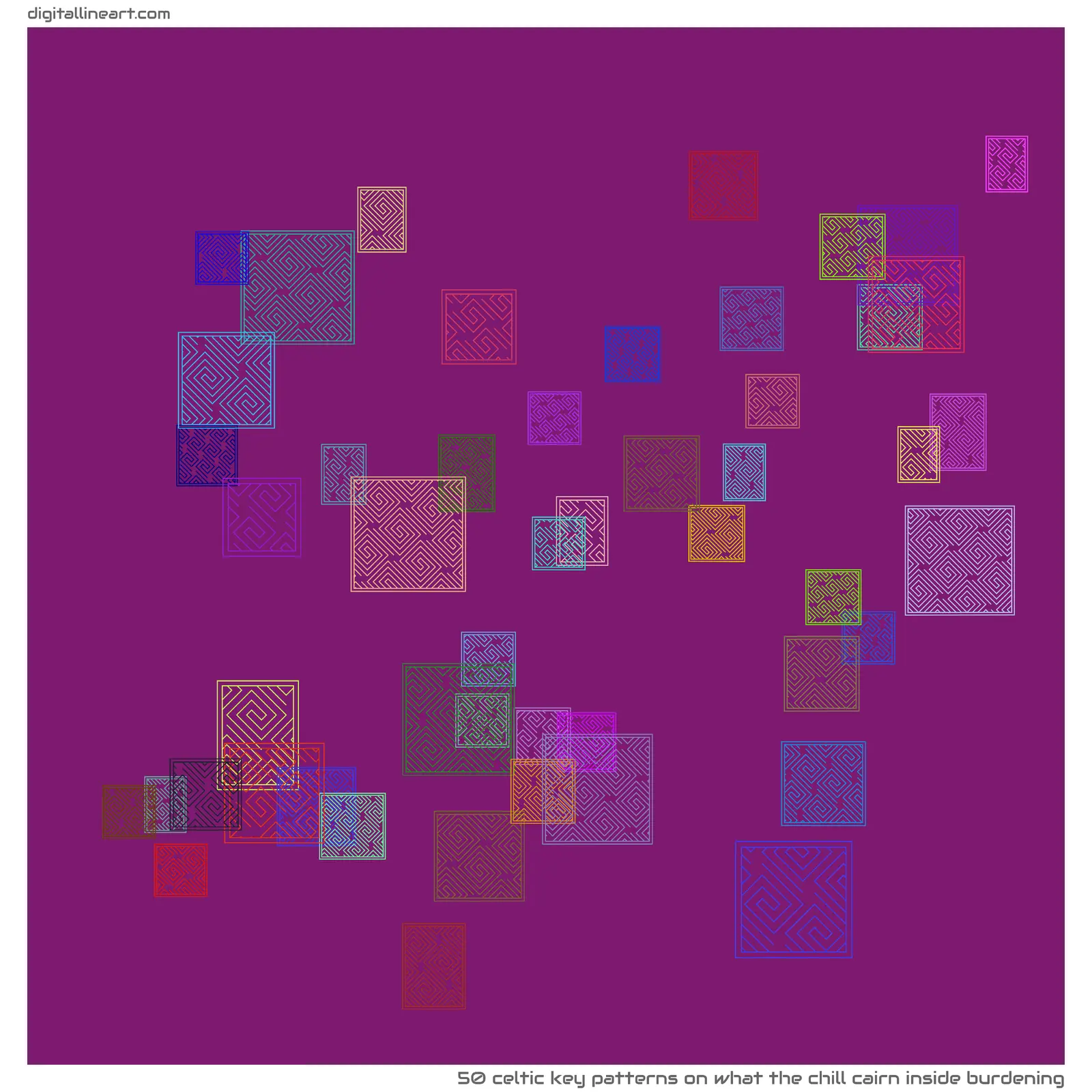 What the Chill Cairn Inside Burdening — 50 Celtic key patterns