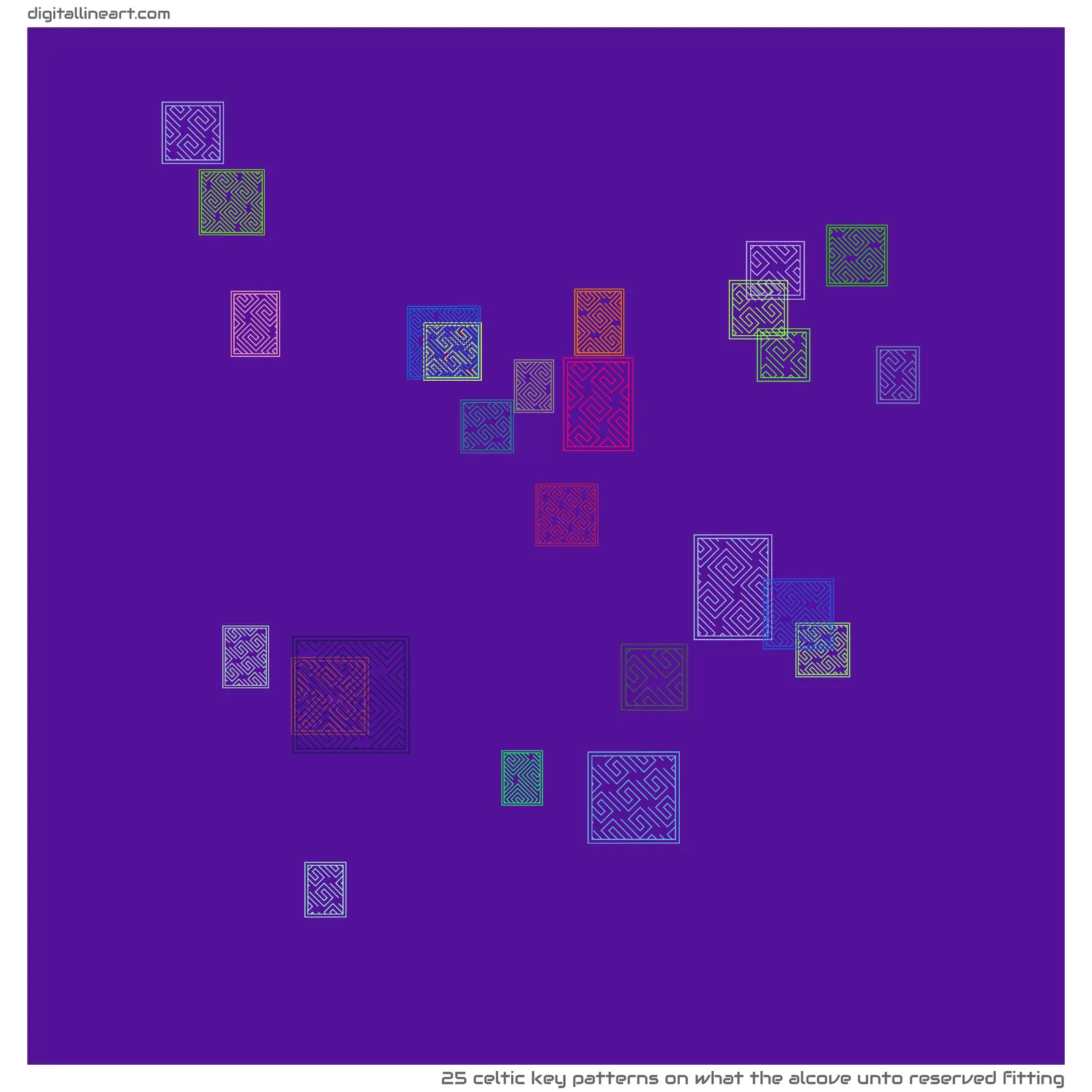 What the Alcove unto Reserved Fitting — 25 Celtic key patterns