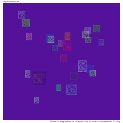 What the Alcove unto Reserved Fitting — 25 Celtic key patterns