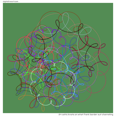 24 Celtic Knots in What Frank Border out Channeling