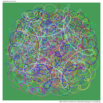 132 Celtic Knots in Stained Canyon in Dividing