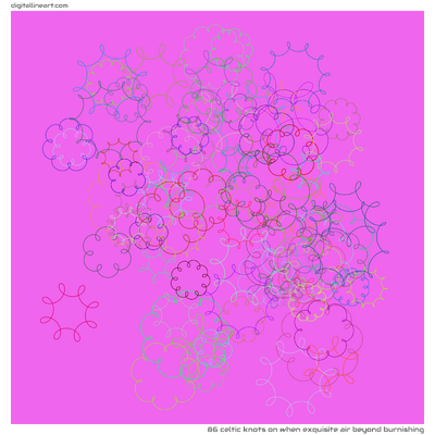 When Exquisite Air beyond Burnishing — 86 Celtic knots