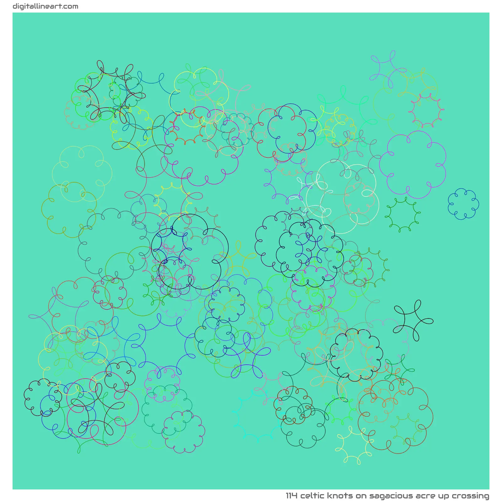 Sagacious Acre up Crossing — 114 Celtic knots