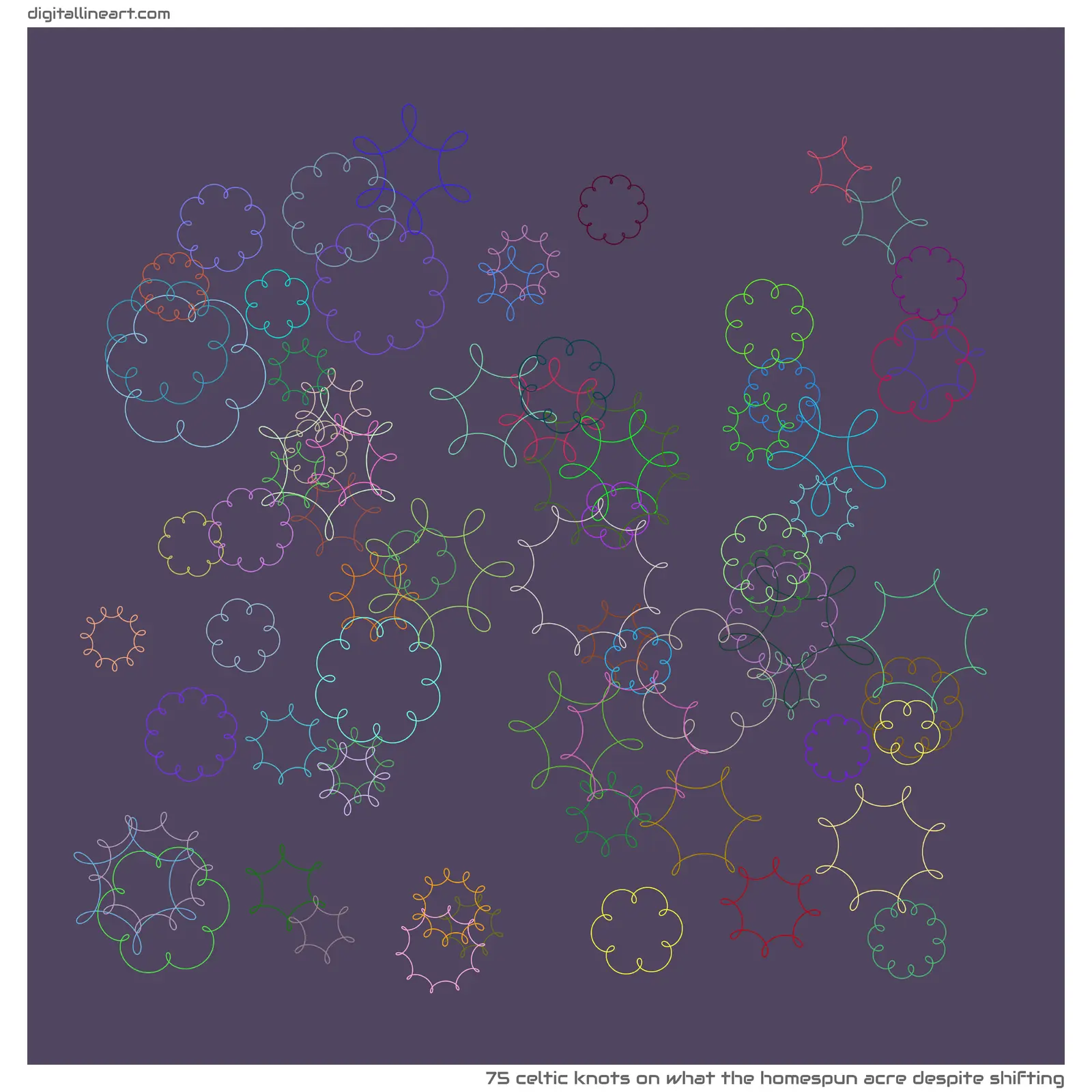 What the Homespun Acre despite Shifting — 75 Celtic knots