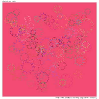 Abiding Bog till the Passing — 100 Celtic knots