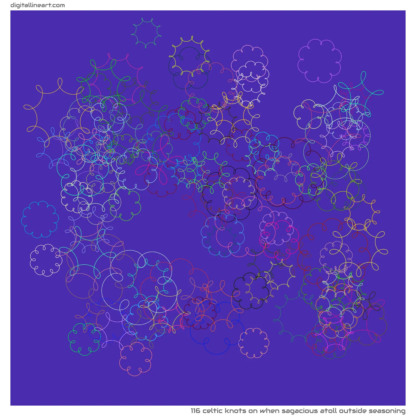 When Sagacious Atoll outside Seasoning — 116 Celtic knots